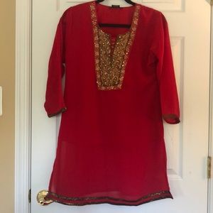 Red Indian Tunic